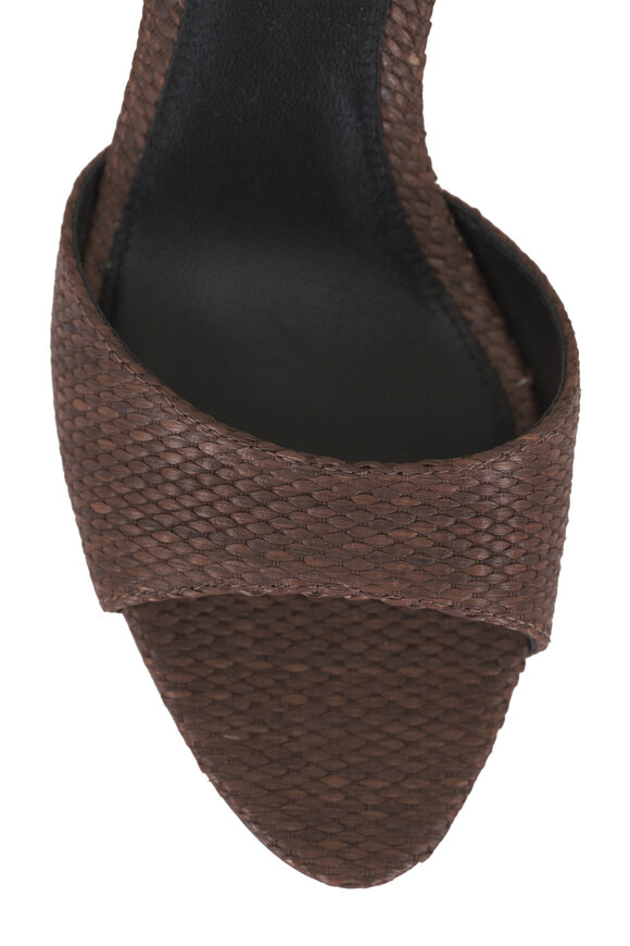 Veronica Beard Tia Espresso Woven Raffia Sandal, 65mm - view 5