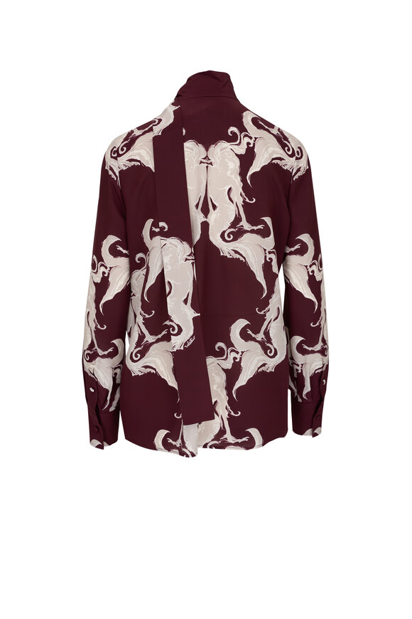 Valentino - Amarone & Perla Metamorphos Gryphon Silk Blouse