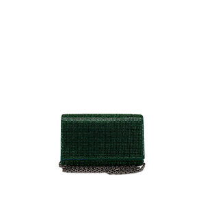 Judith Leiber Couture Beaded Envelope Clutch in Nero Jet