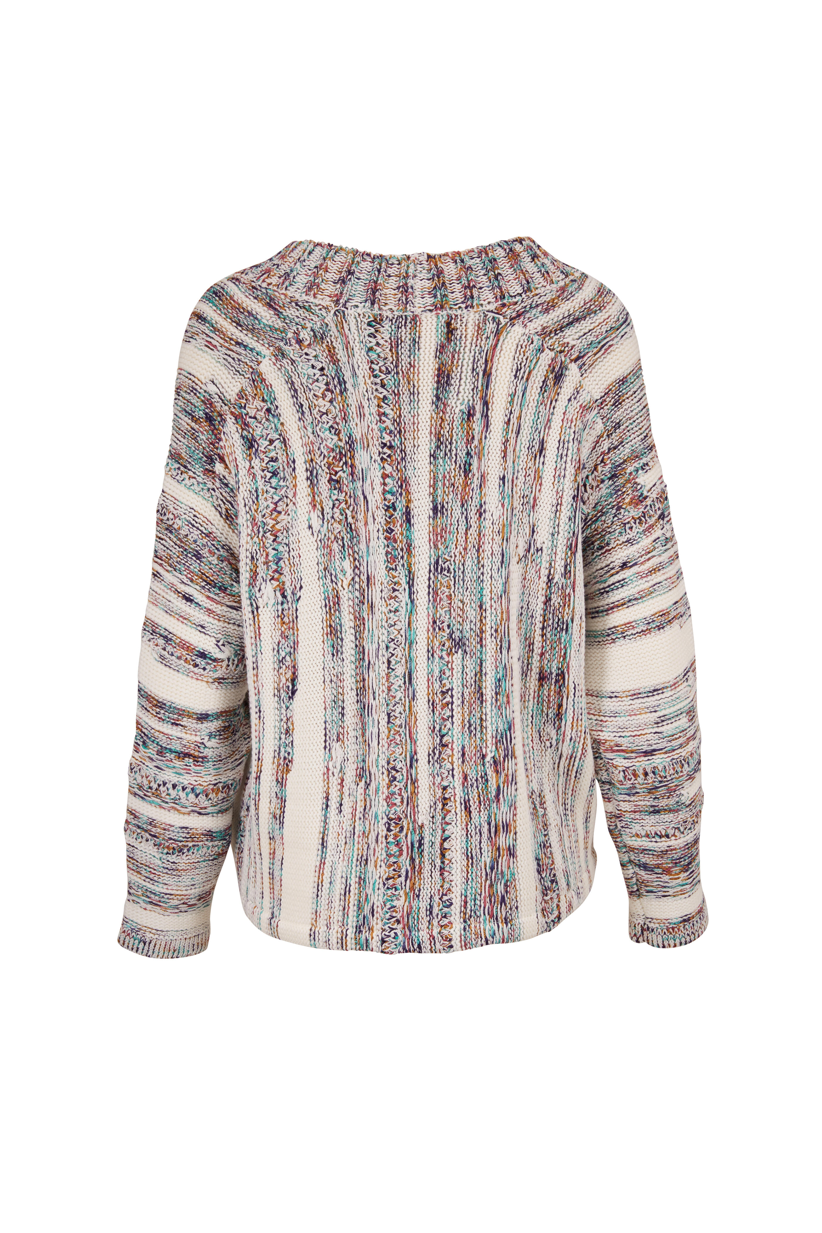 John Elliott - White Multi Space Dye Cardigan