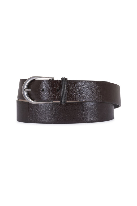 The Row - Vintage Black Leather Belt | Mitchell Stores