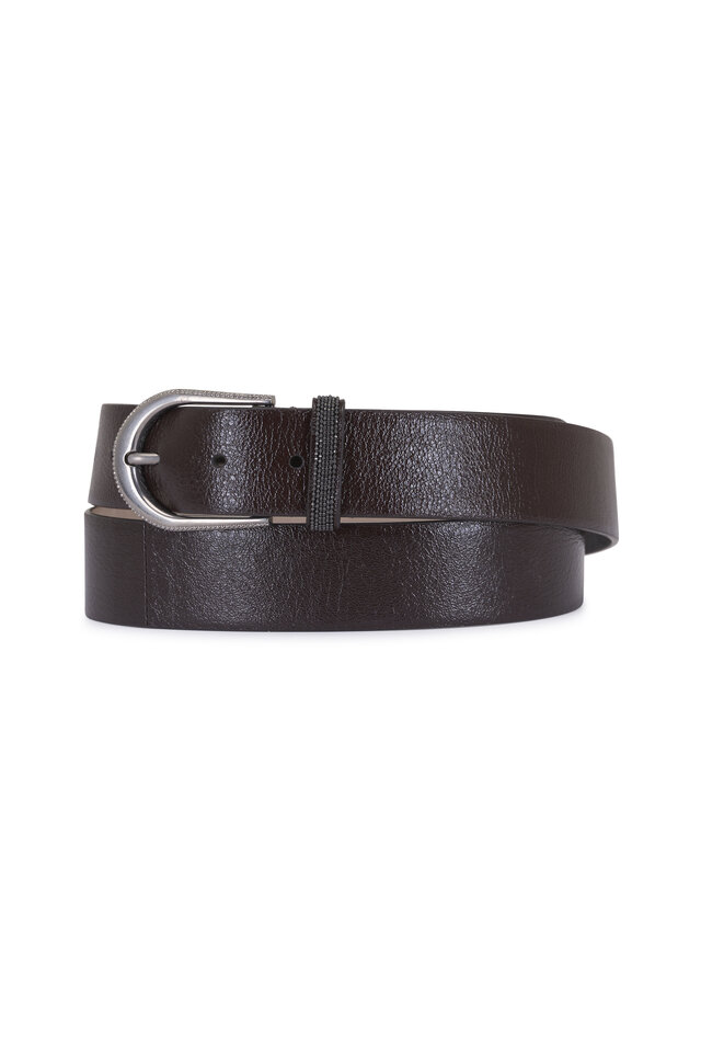 ベルト BRUNELLO CUCINELLI Leather belt Black 24015490_55805101_600.jpg