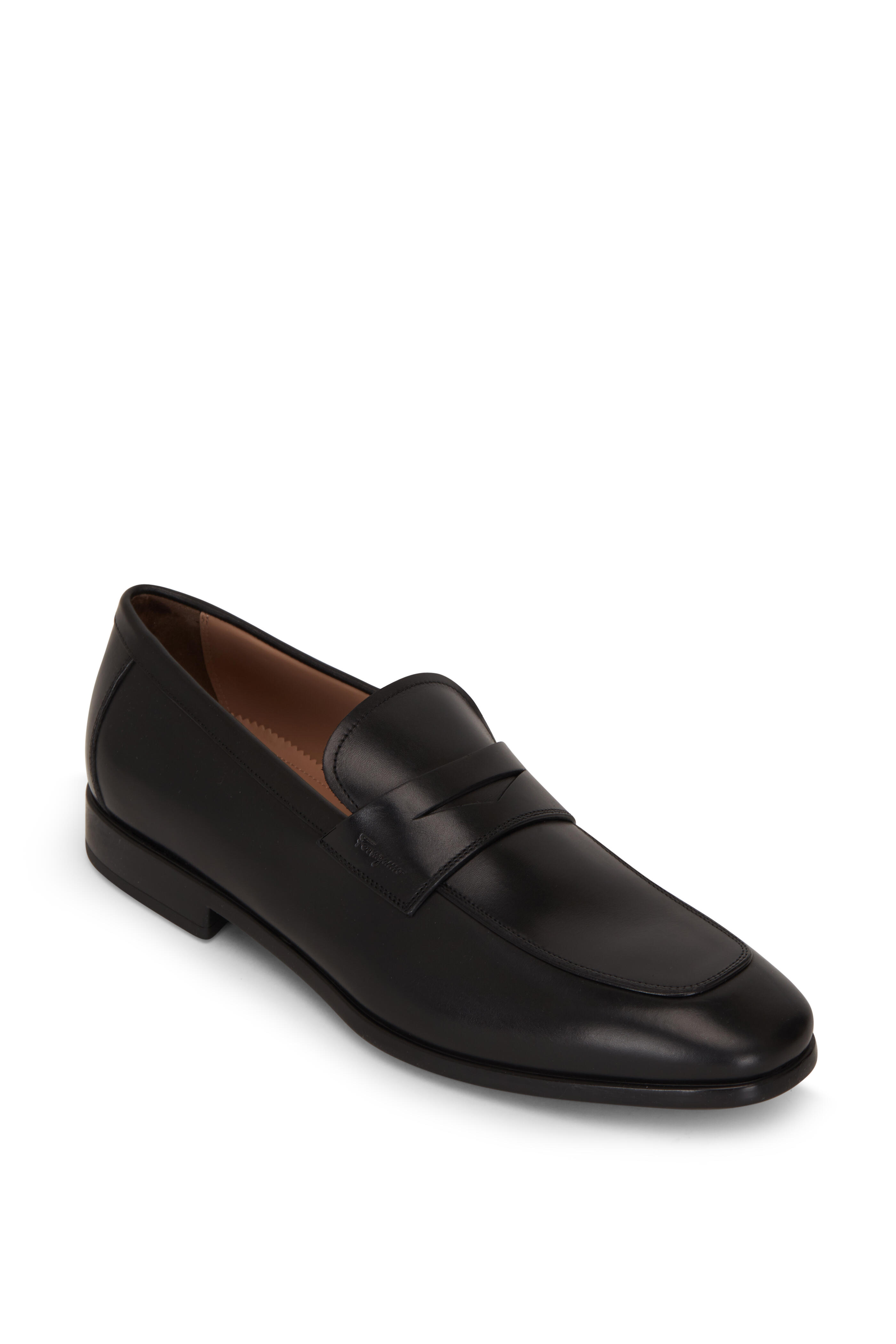 Ferragamo - Recly Black Leather Loafer