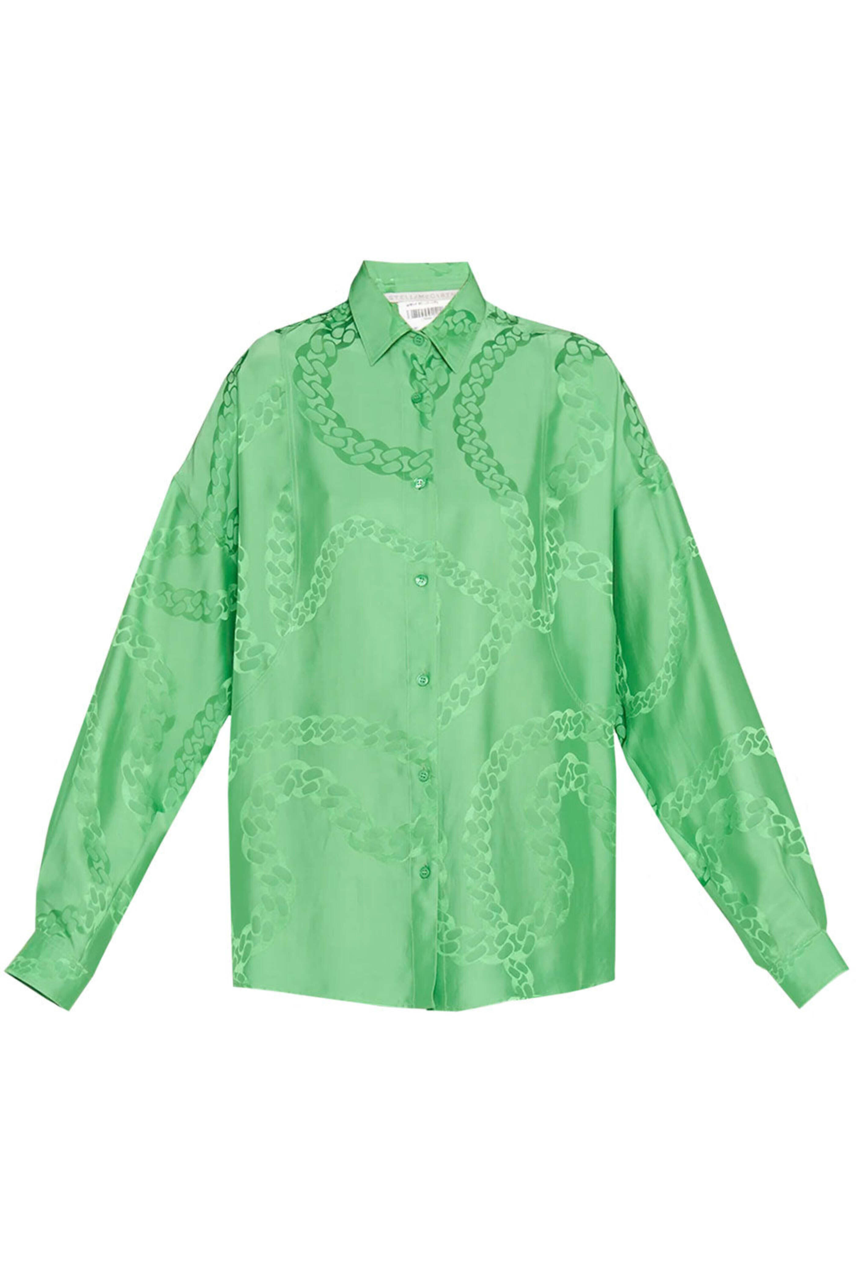 Stella McCartney - Bright Green Button Down Blouse