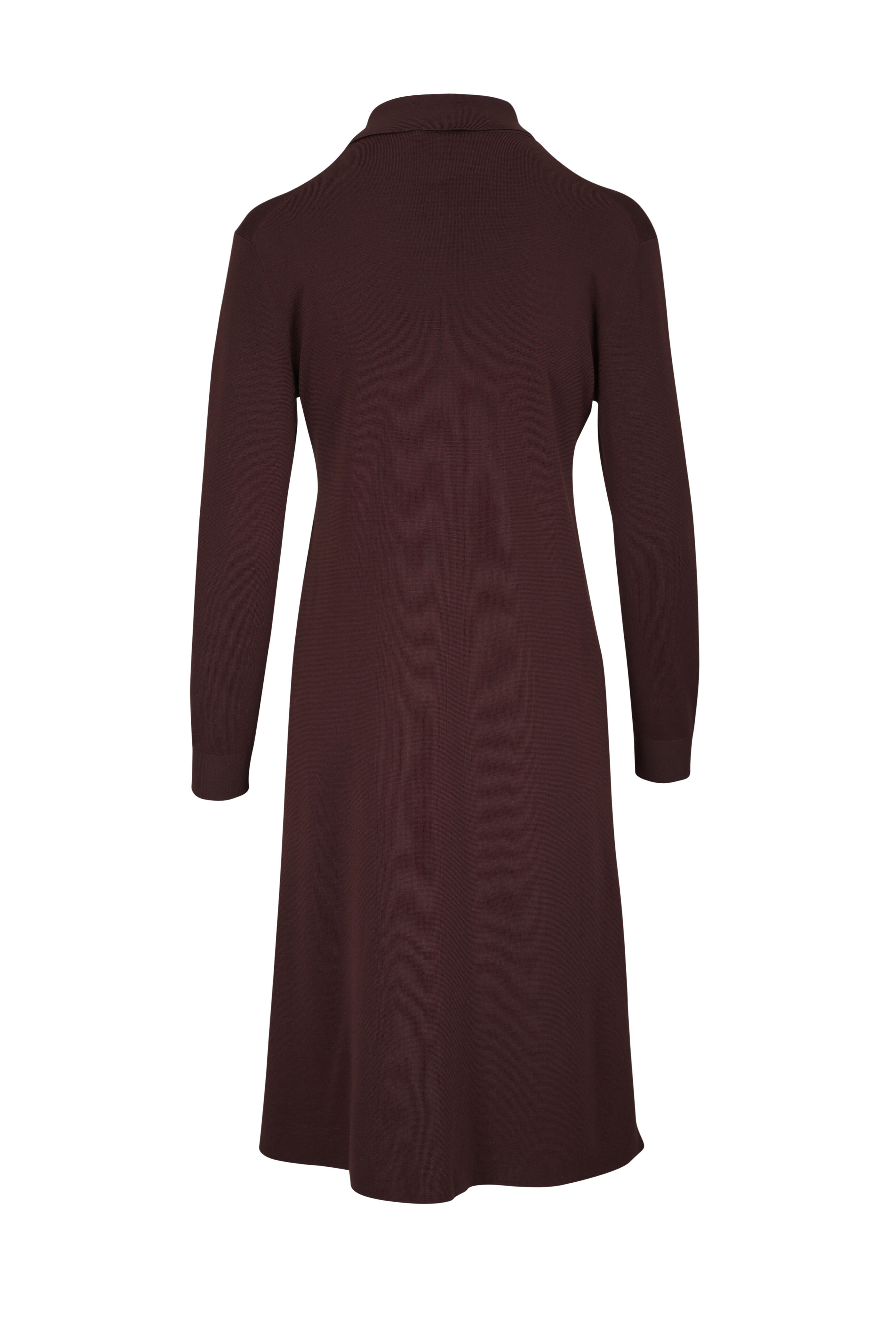 Loro Piana - Lyskamm Brown Silk Polo Dress
