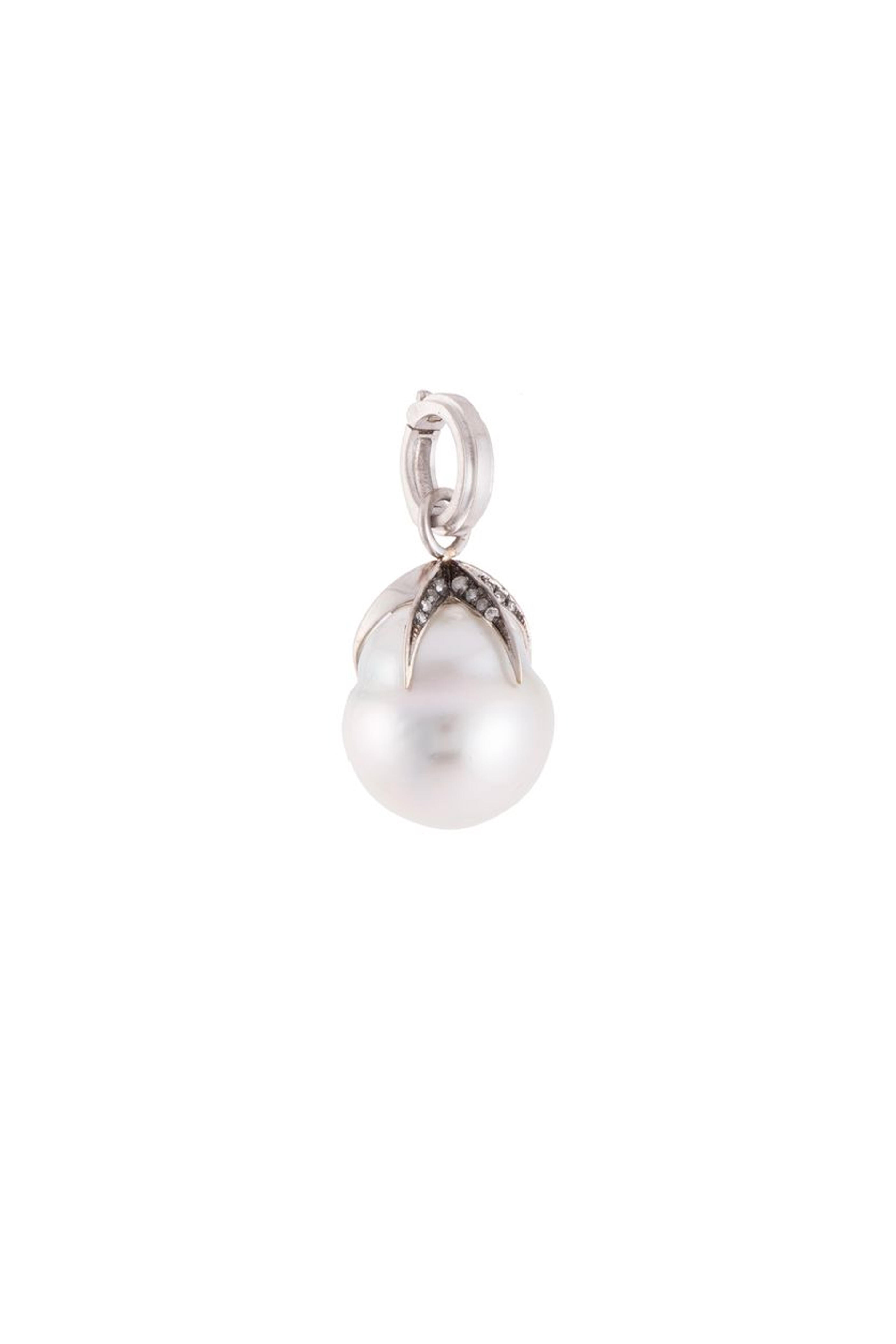 Sylva & Cie - Sterling Pearl Drop Pendant
