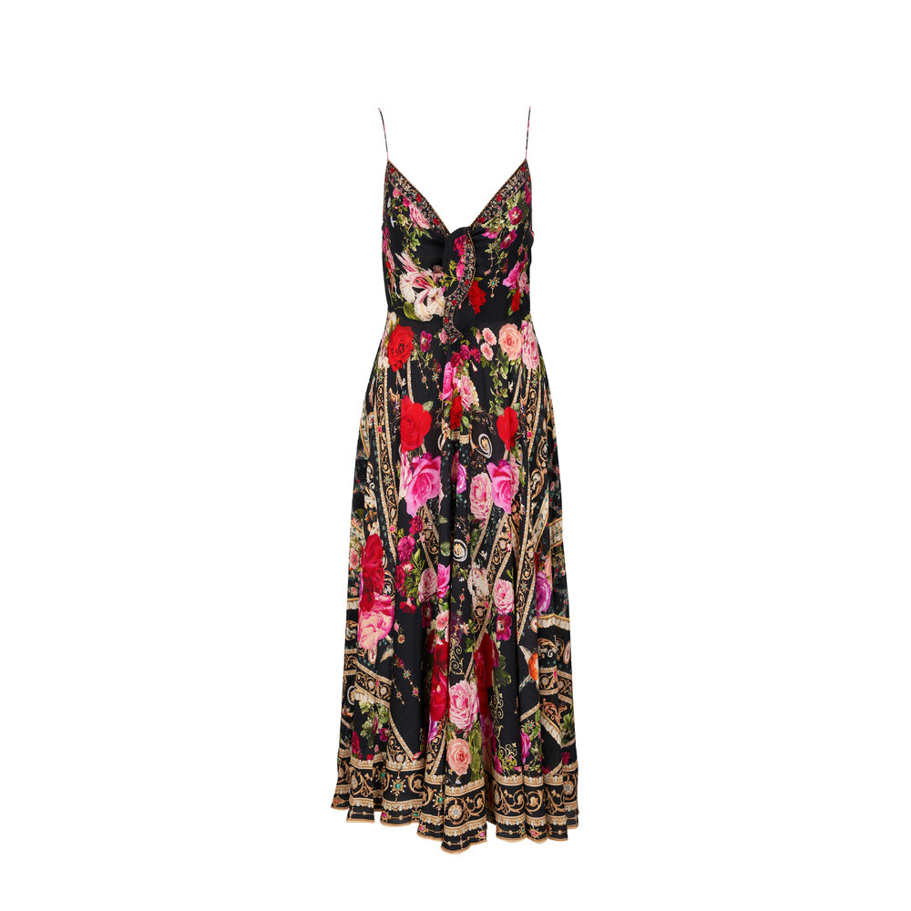 chinese dress ladies Camilla Floral Maxi Set (Sand Beige)