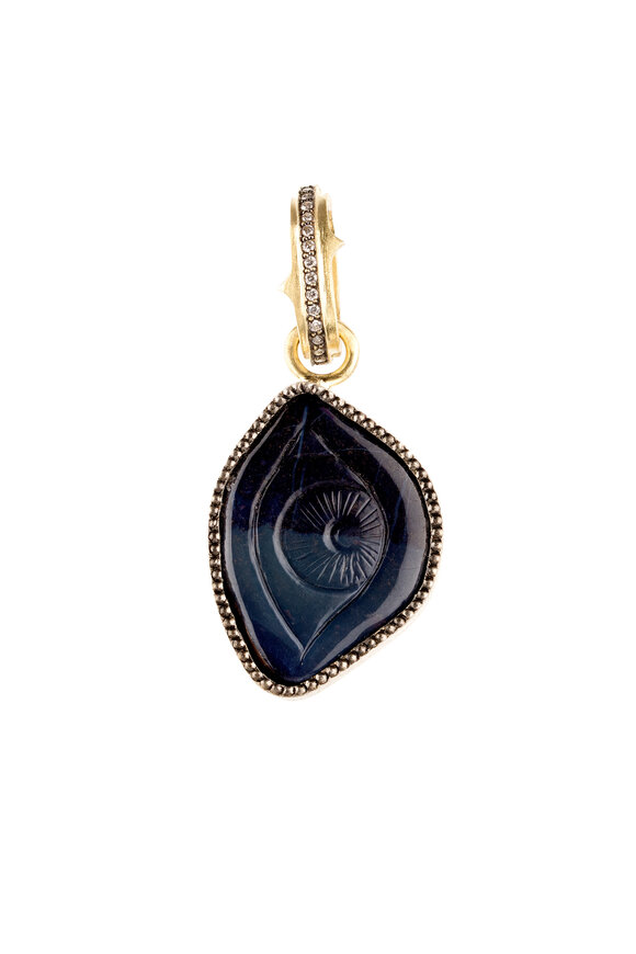 Sylva & Cie - Hand Carved Opal Eye Pendant 