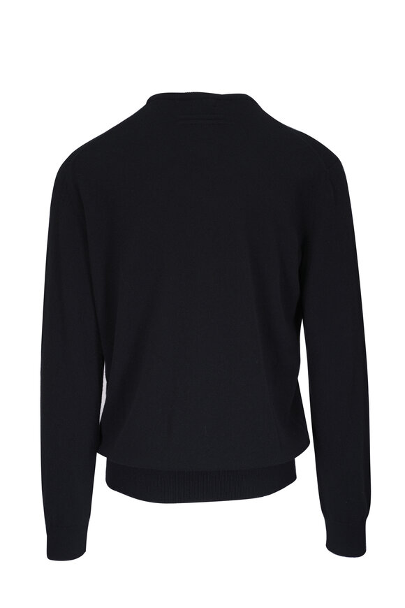 Zegna - Oasi Black Cashmere Crewneck Sweater