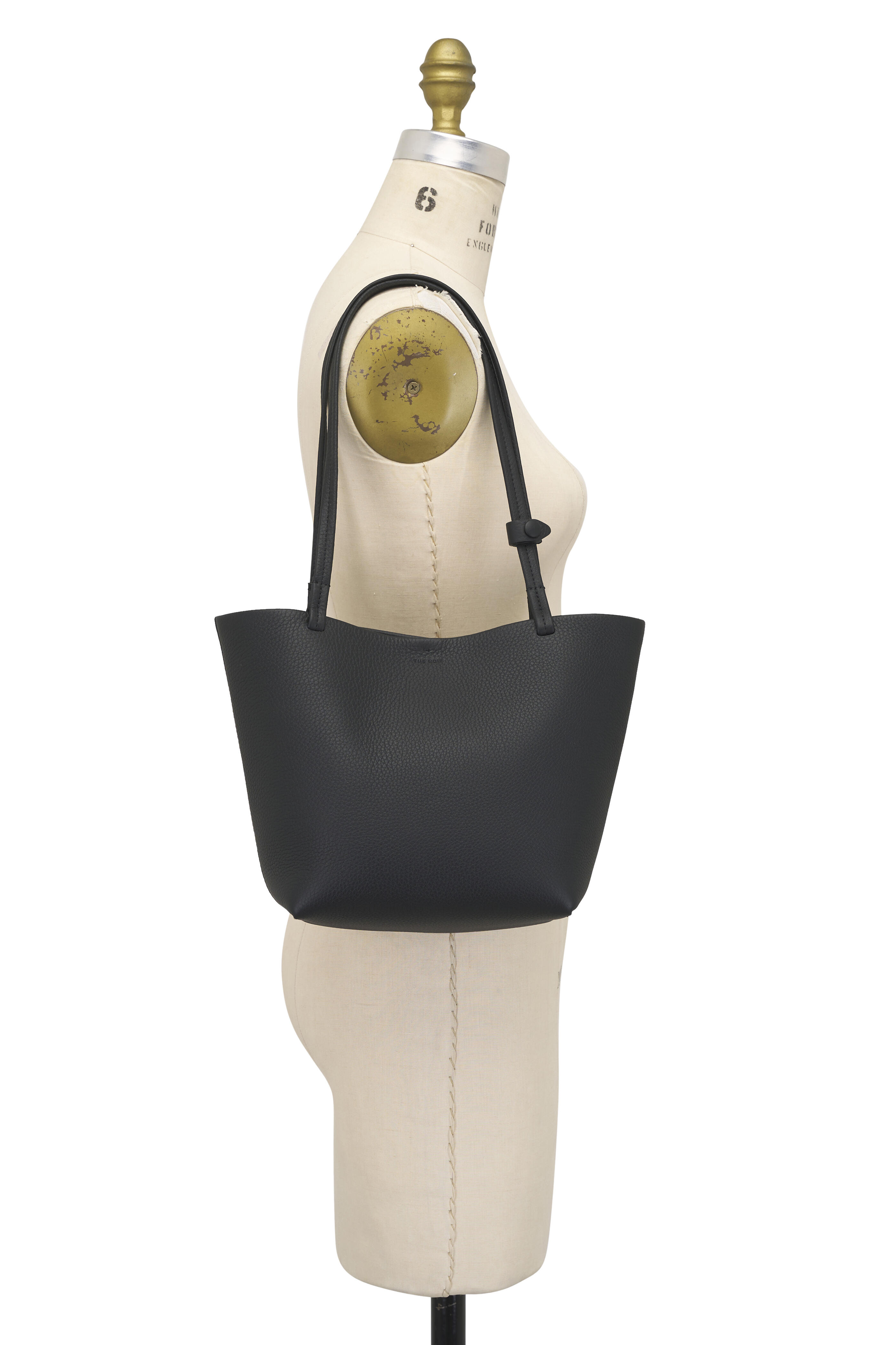 The Row - Medium Park Black Ans Leather Tote