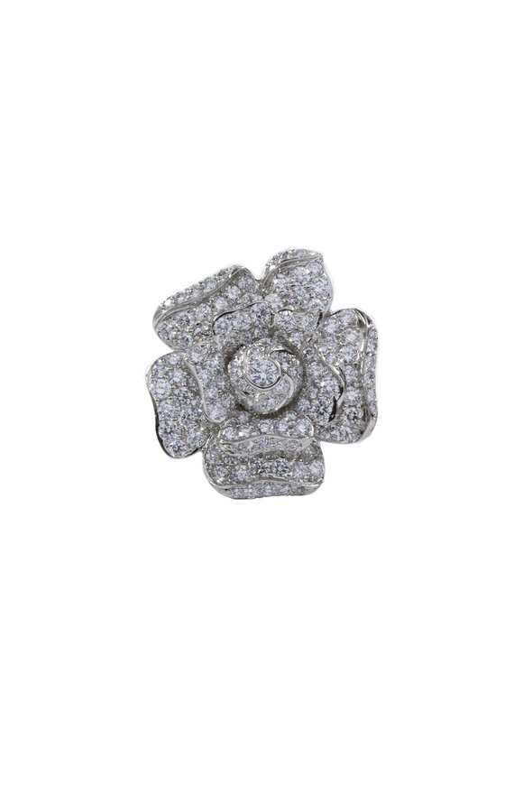 Oscar Heyman - Platinum Diamond Gardenia Ring