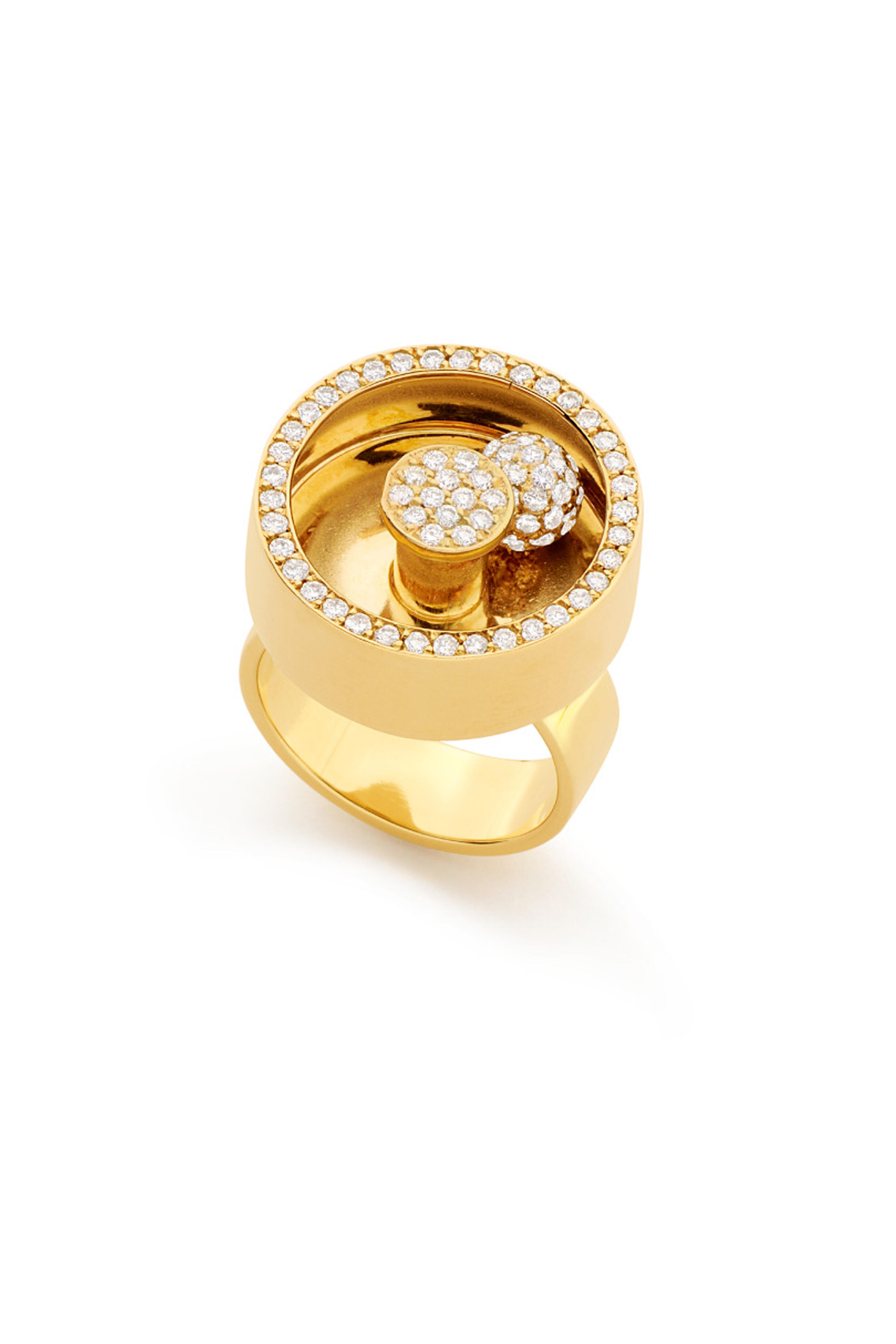 Yael Sonia - Pavé Diamond Spinning Ring