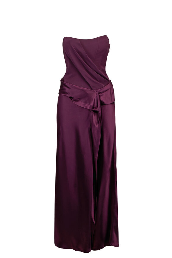 Acler Lamette Blackberry Maxi Dress - view 1