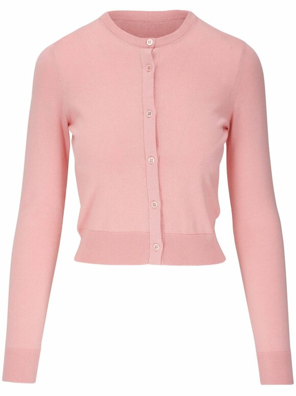 Carolina Herrera - Shell Pink Silk & Cotton Cardigan 