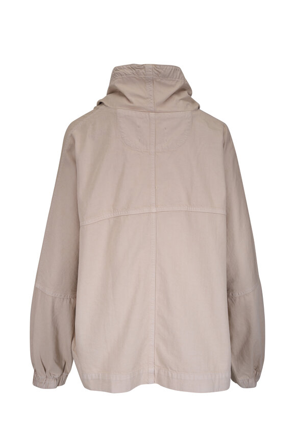 TWP Pull Me Over Bone Sandshell Denim Hoodie - view 6