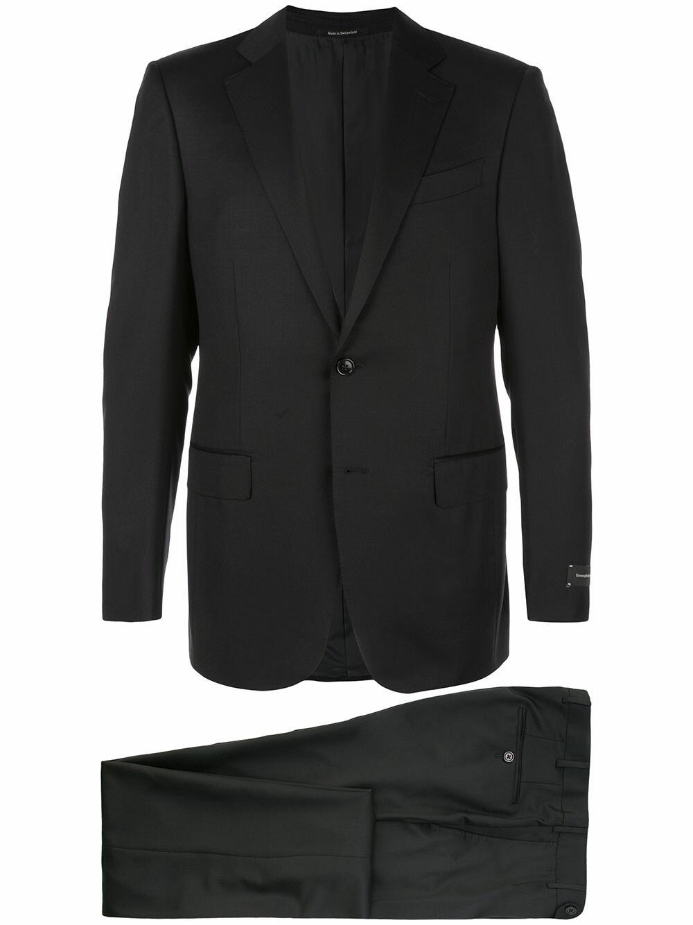 Zegna - Black High Performance Micronsphere Wool Suit