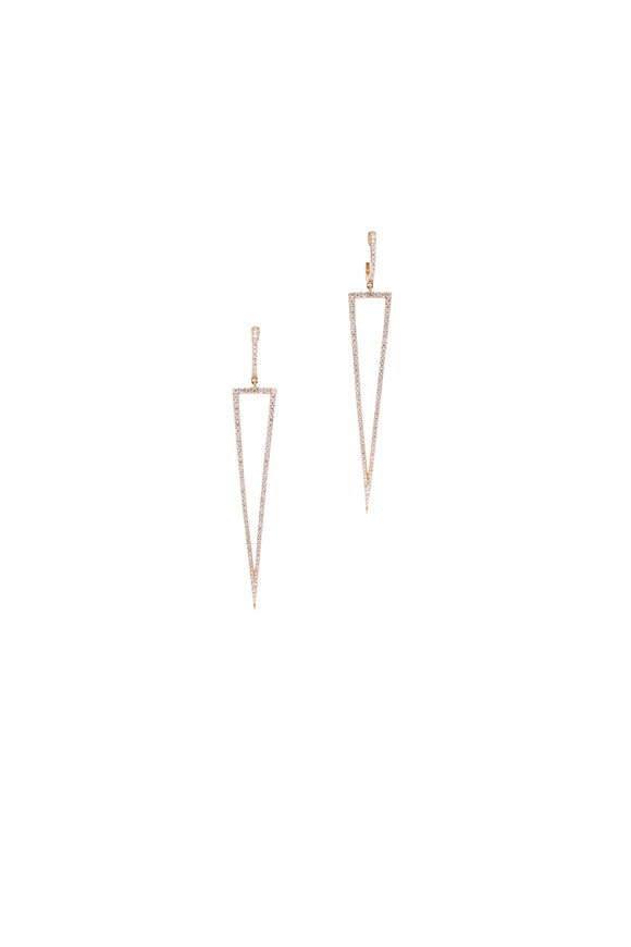 Cairo 18k Rose Gold Triangle Spike Earring