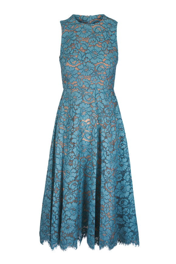 Michael Kors Collection Seaglass Lace Midi Dress