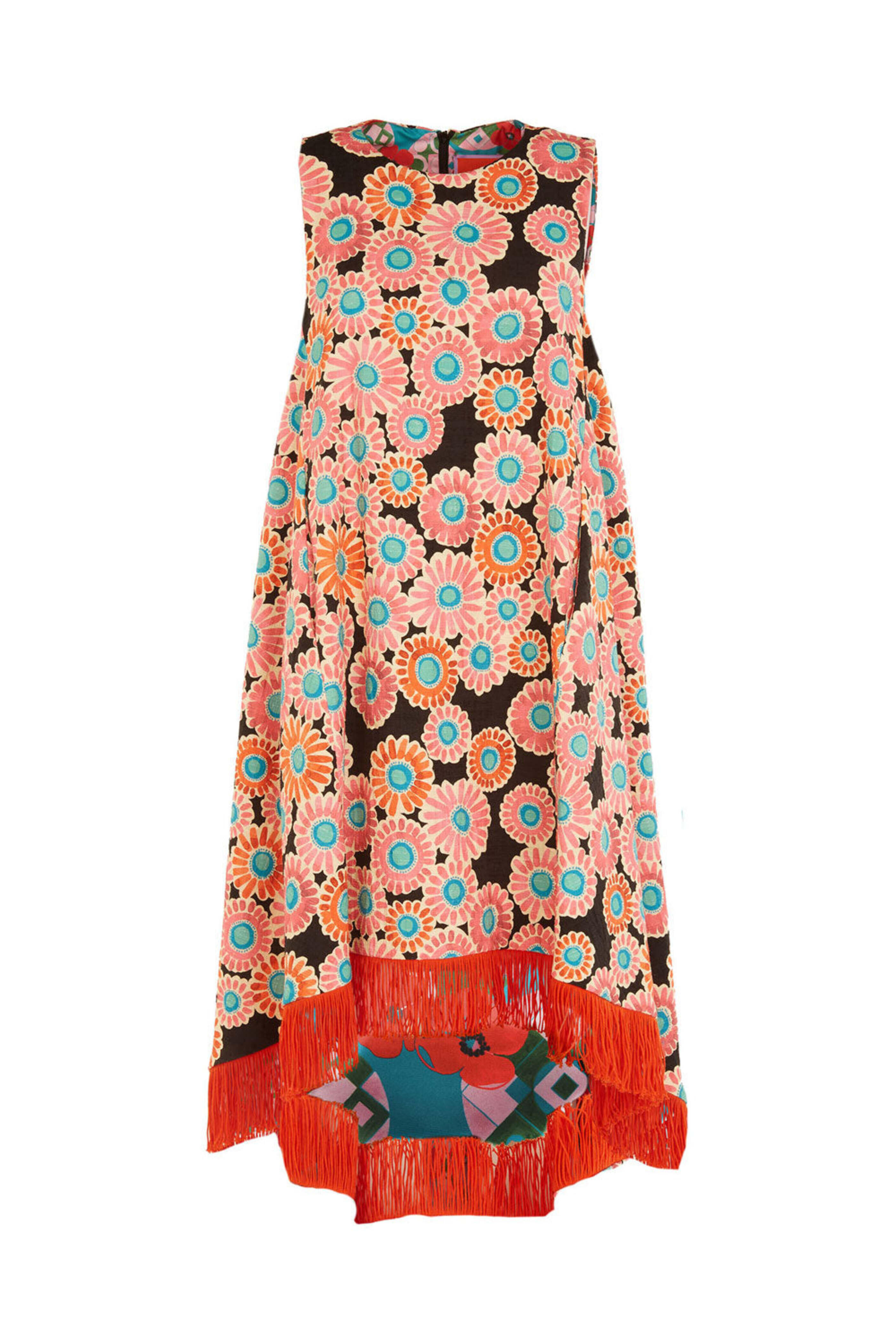 La DoubleJ - Crazy Daisy Fringe Scala Dress
