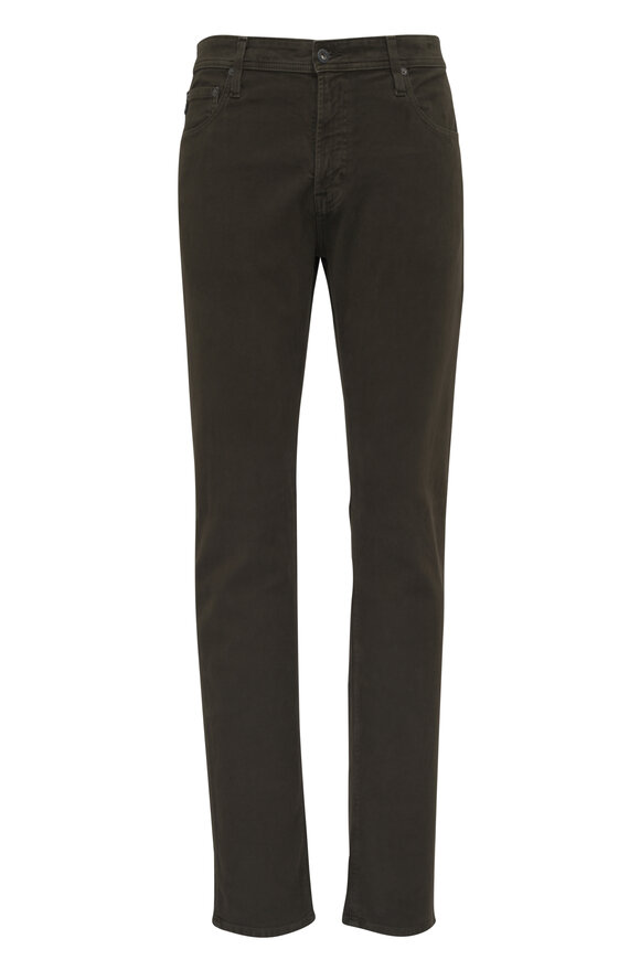 AG Tellis Brown Suede Five Pocket Pant