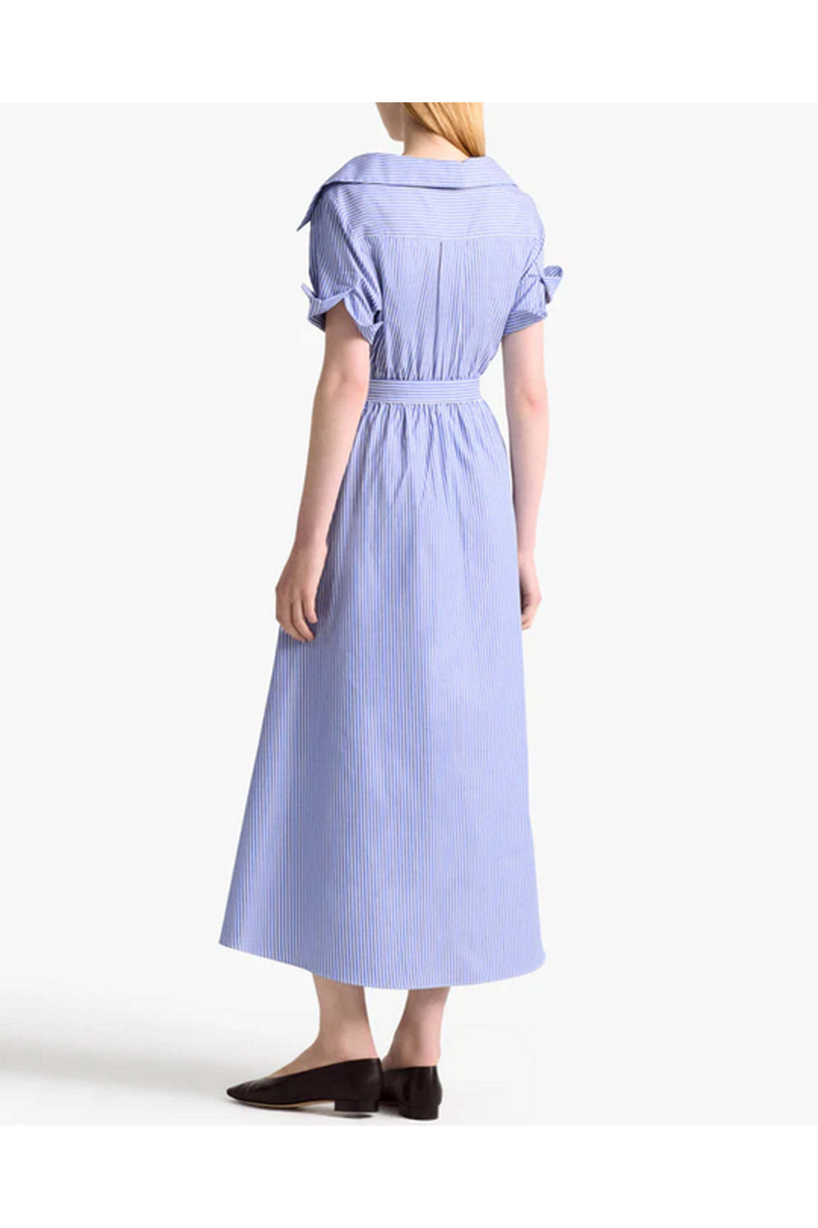 Altuzarra - Blue Stripe Lydia Dress | Mitchell Stores