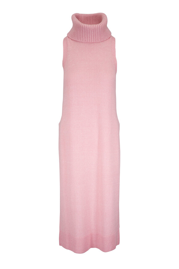 Michael Kors Collection Quartz Cashmere & Linen Turtleneck Tunic