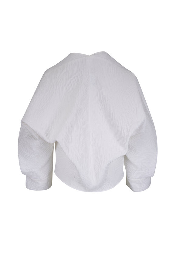 Zero + Maria Cornejo Akeo Double White Cotton Blouse - view 2