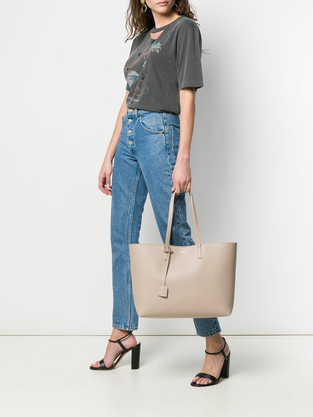 Saint Laurent - Natural Leather Large Shopper Tote