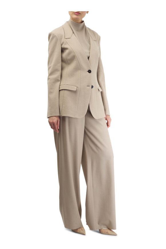 Giorgio Armani - Savannah Natural Fluid Wool Pant