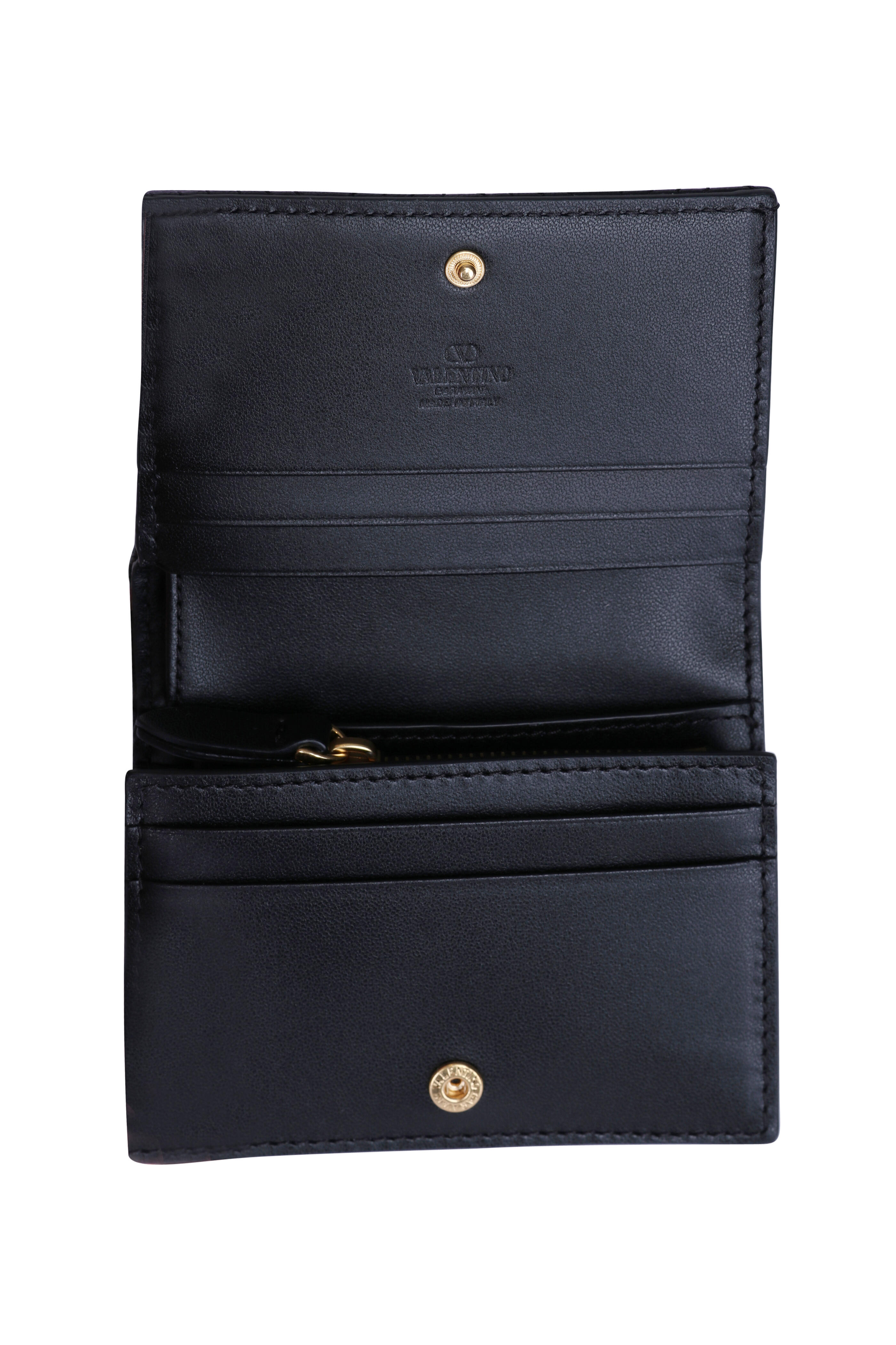 Valentino Garavani - Quiltie 67 Nero Leather Wallet