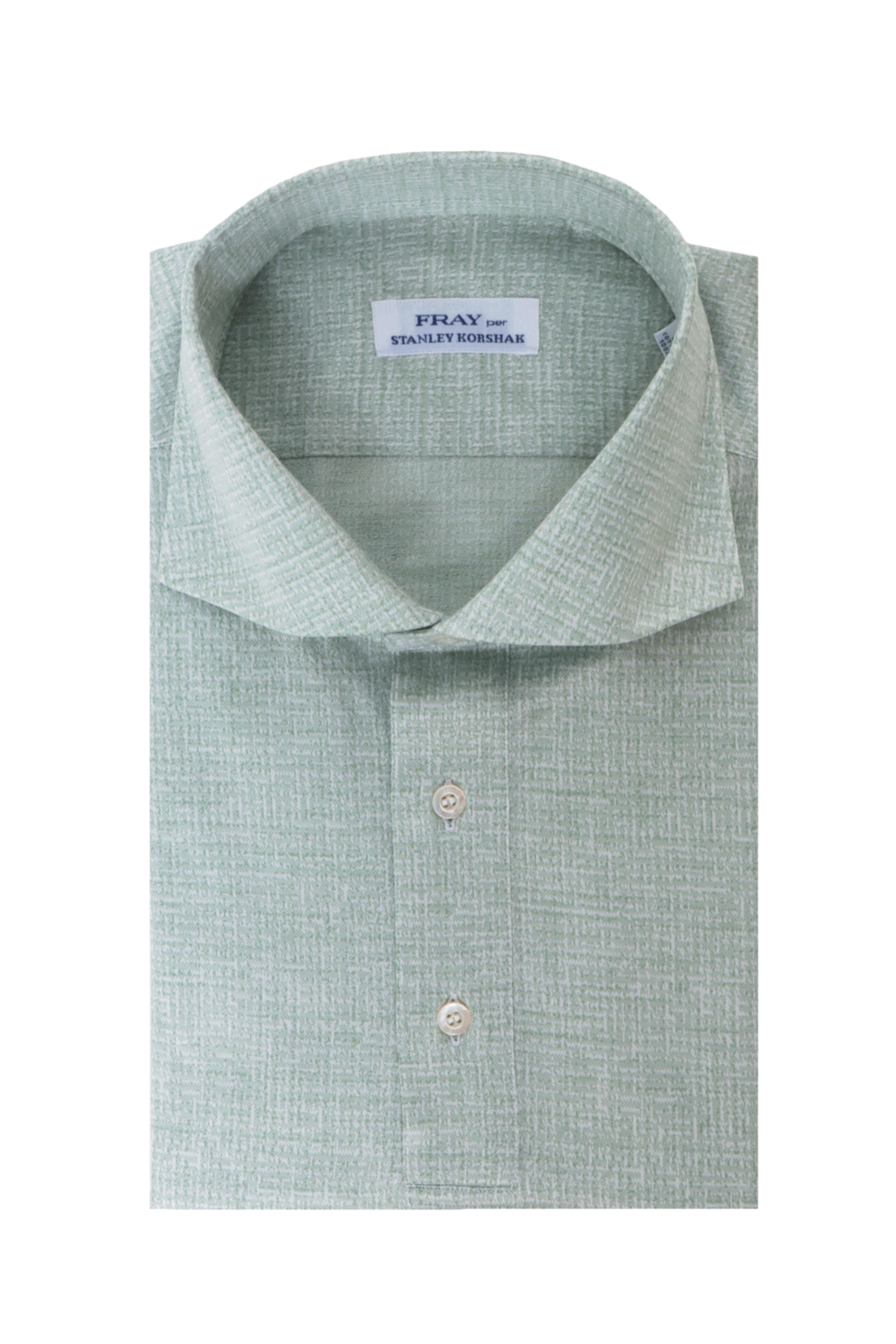 Fray - Sage & White Jersey Polo