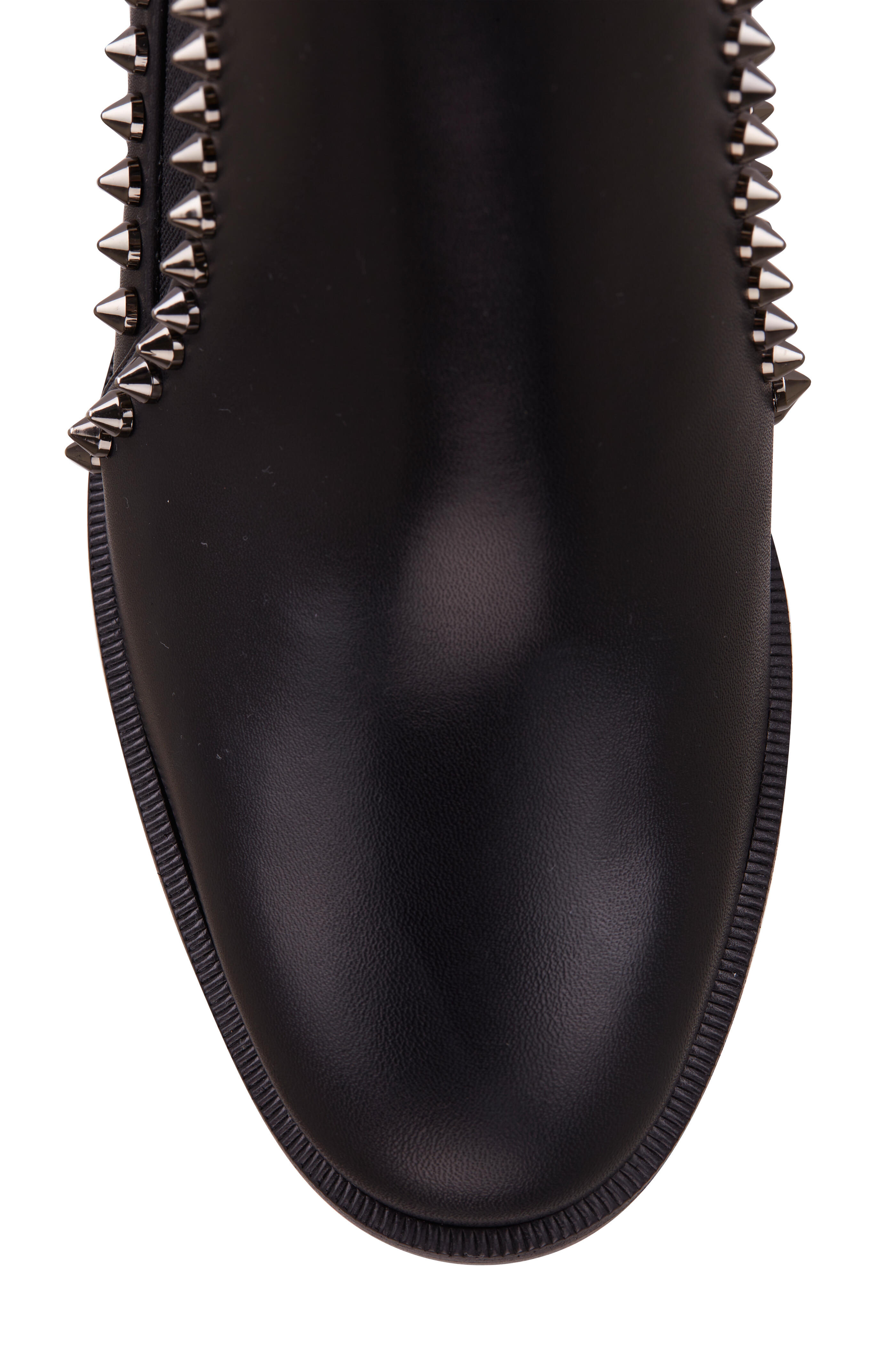 Christian Louboutin Out Line Spike Lug Leather Ankle Boots 70
