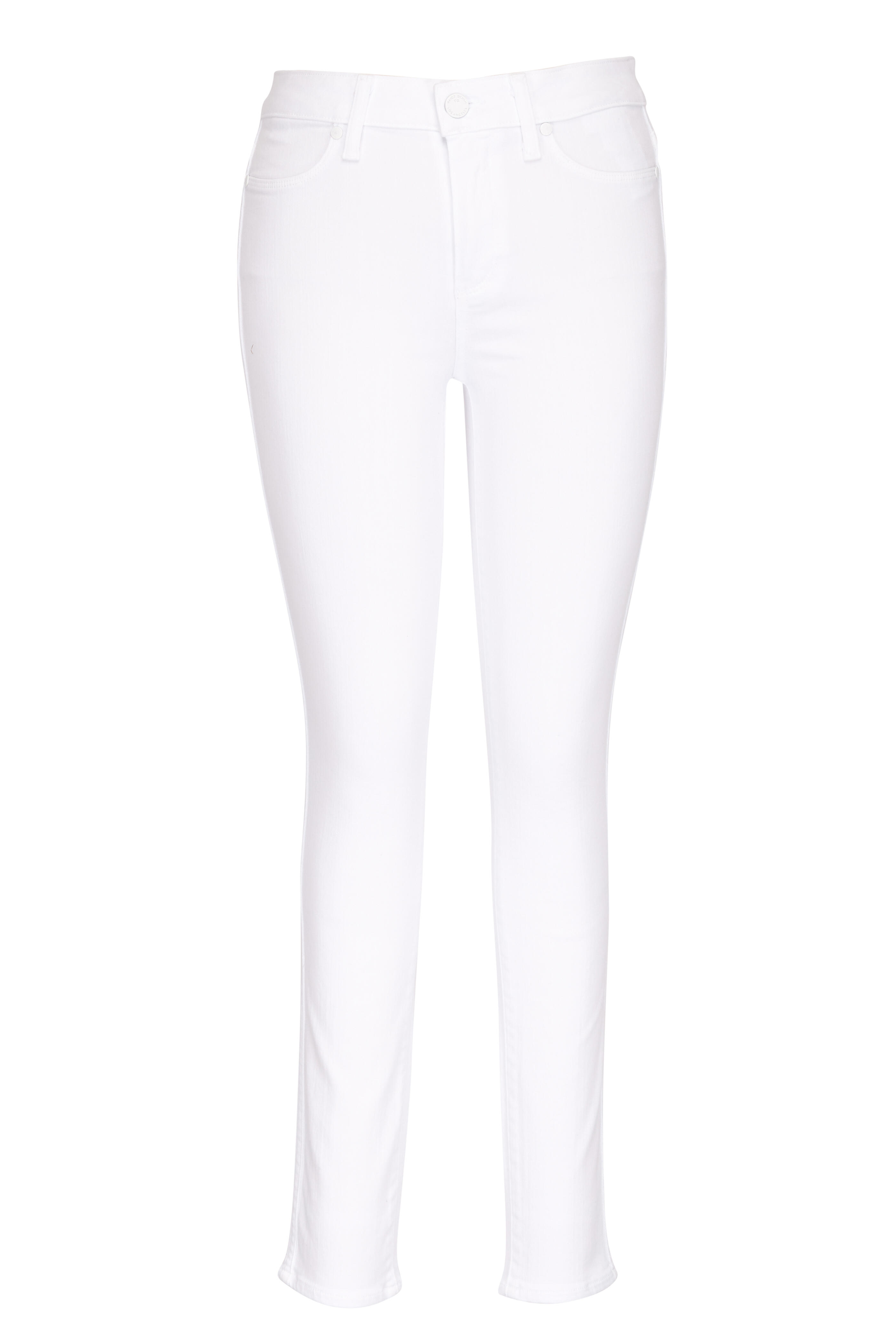 Paige - Hoxton White High-Rise Ankle Skinny Jean