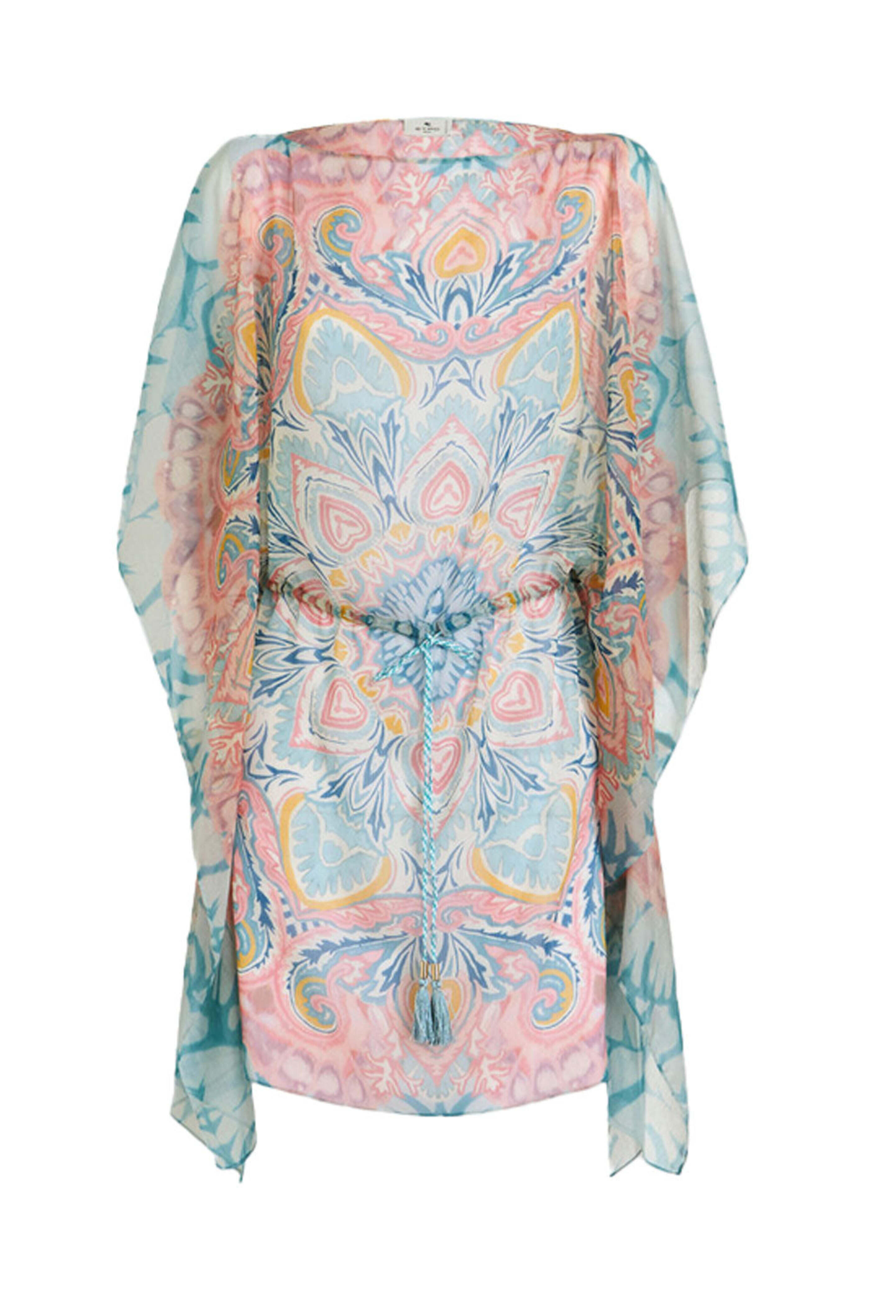 Etro - Azzurro Silk Paisley Chiffon Cover Up