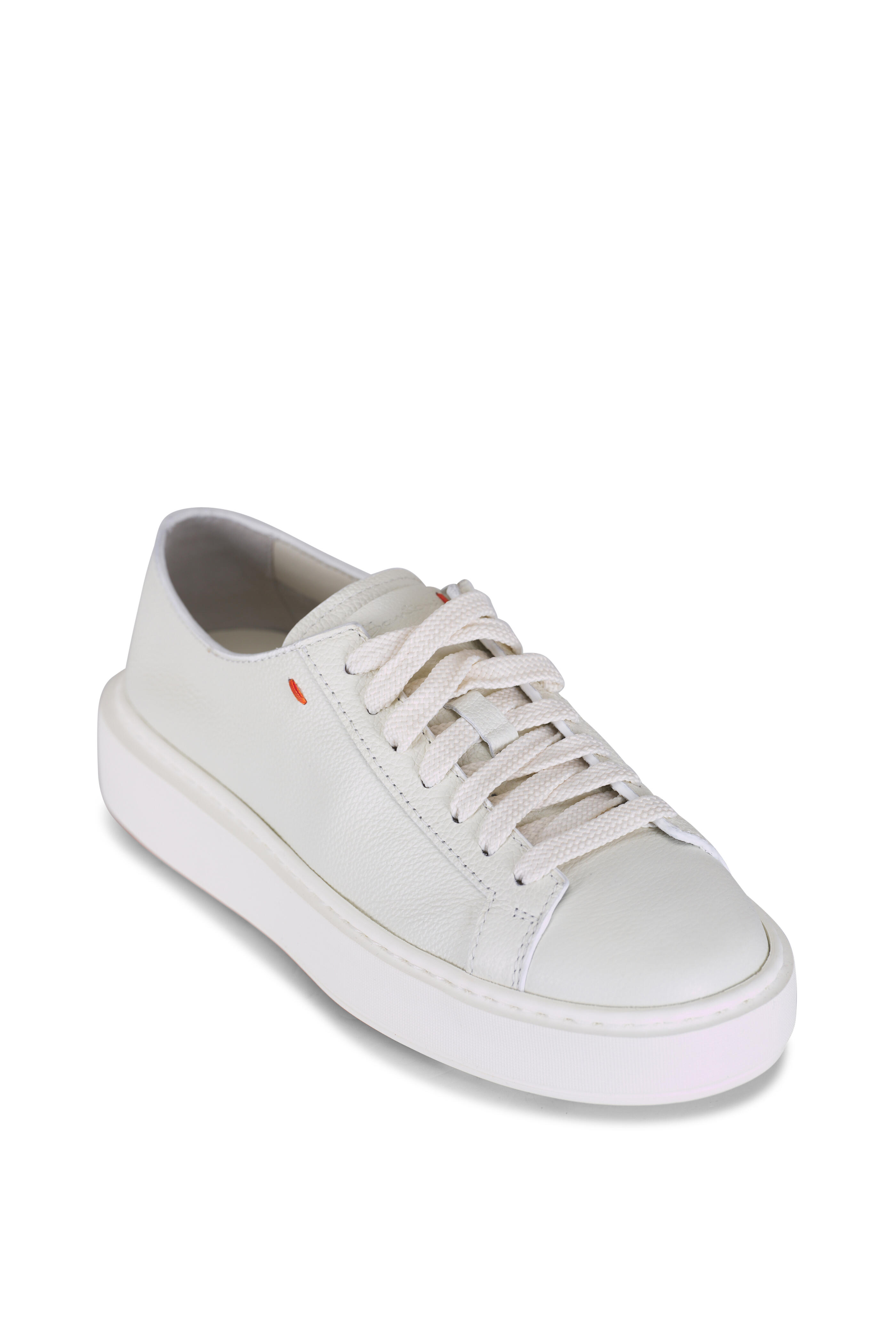 スニーカー Santoni Clean Sneakers In Grainy Leather Santoni Clean Low-Top Leather Sneakers | Neiman Marcus