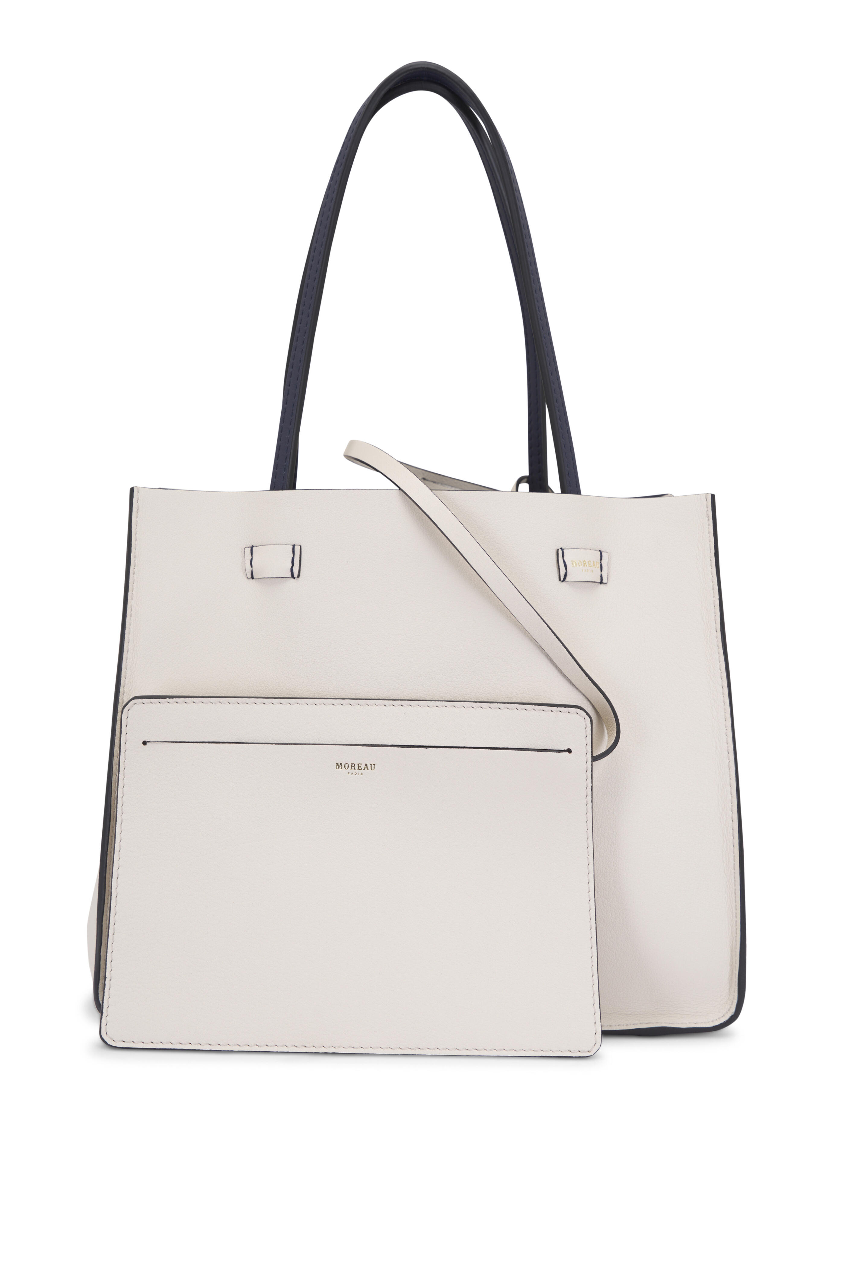 Moreau Paris - Small Vincennes Navy & White Reversible Tote