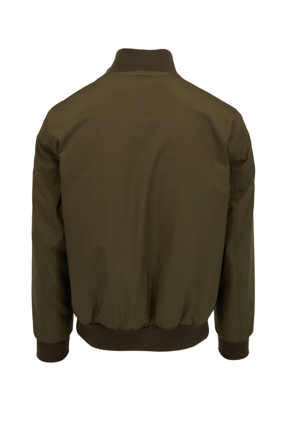 Loro Piana - Olive Reversible Quilted Bomber | Mitchell Stores