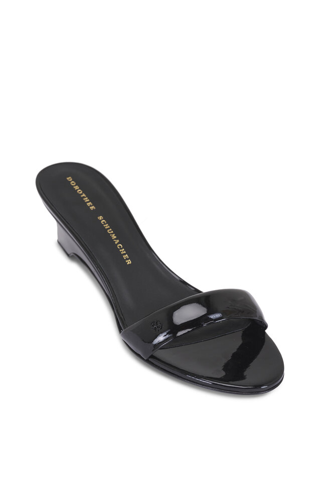 Jimmy Choo - Avenue Biscuit Leather Wedge Sandal, 50mm