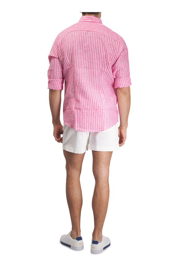 Orlebar Brown Bulldog White Cotton Slim Fit Shorts - view 4
