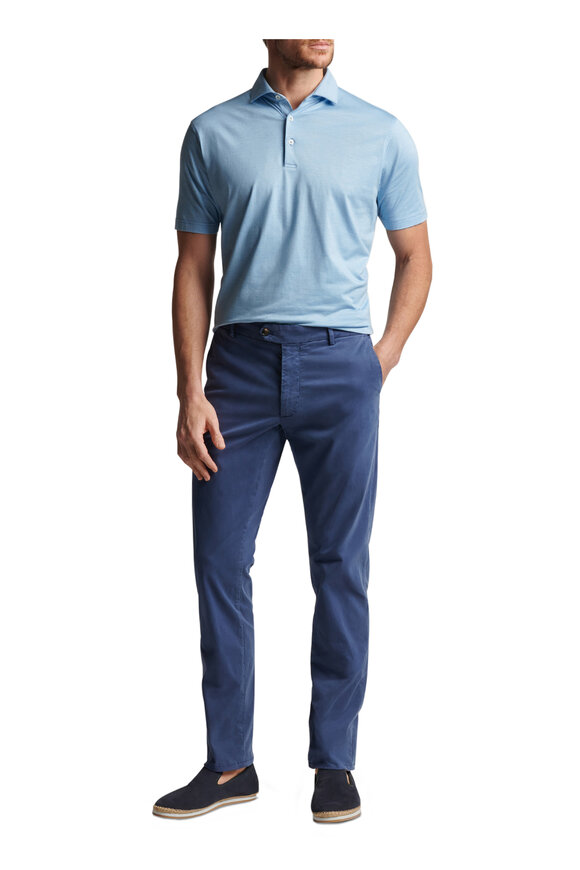 Peter Millar - Concorde Washed Navy Flat Front Garment Dyed Pant