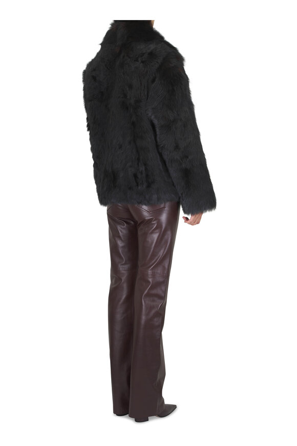 Nili Lotan Joan Dark Red Leather Pant - view 4