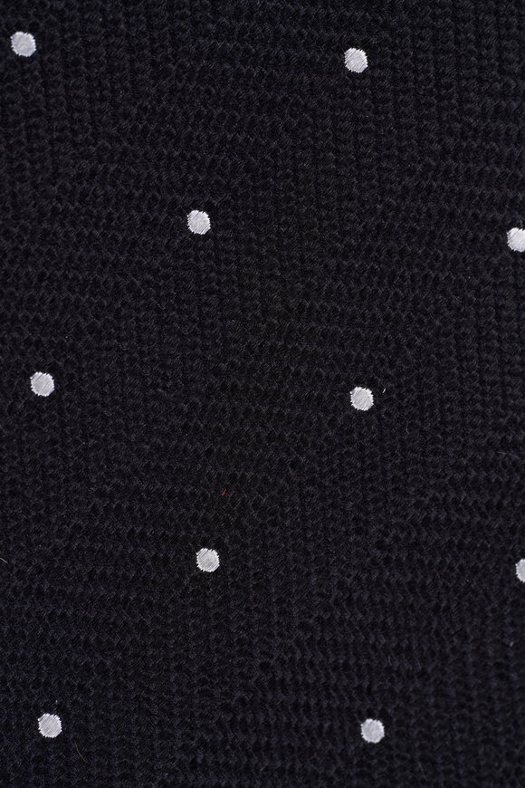 Tom Ford Black Duchesse Polka Dot Jacquard Silk Necktie - view 2