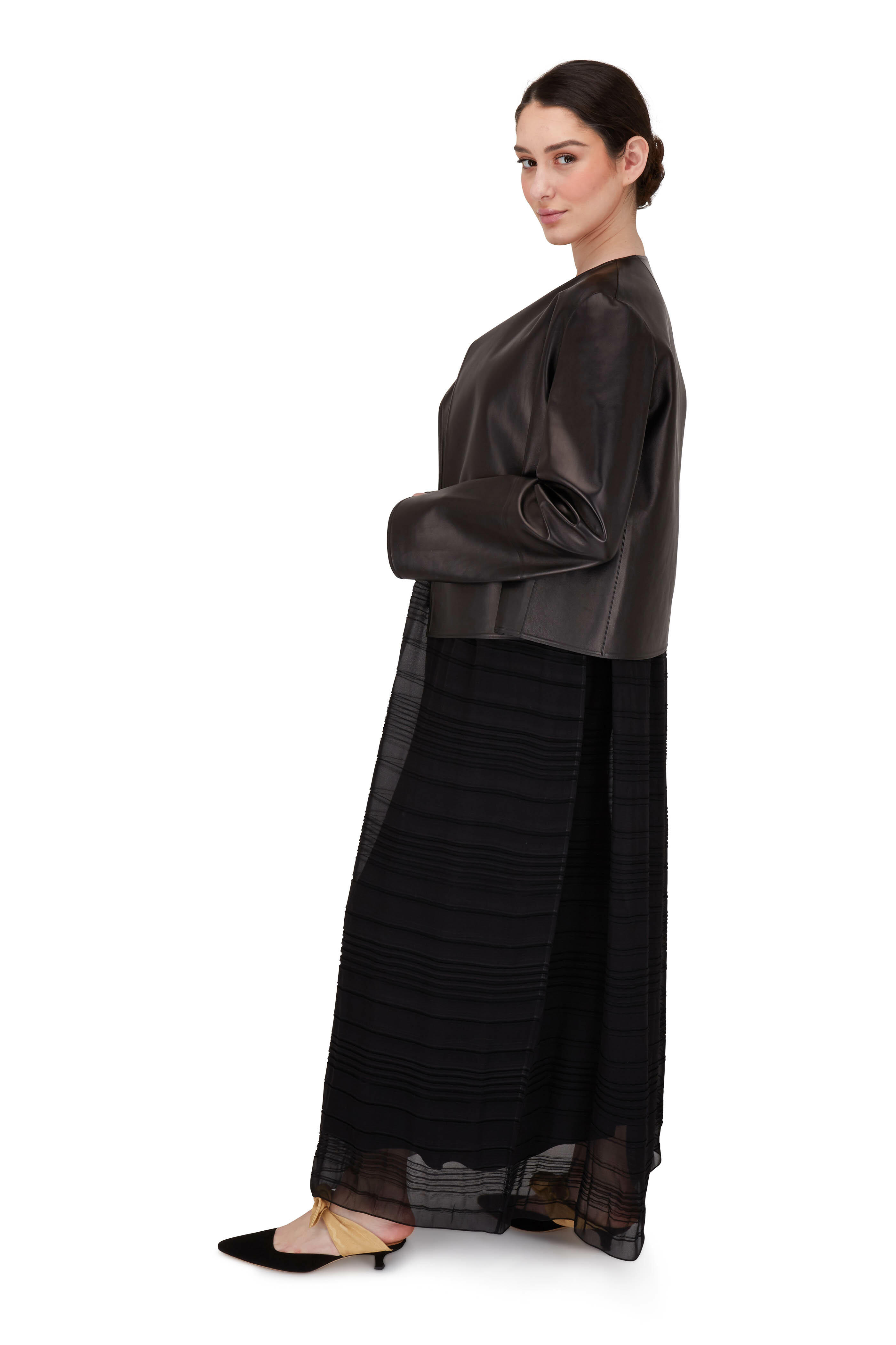 【送料&関税込】The Row Black Crepe Palau Dress Palau Dress Black in Silk – The Row