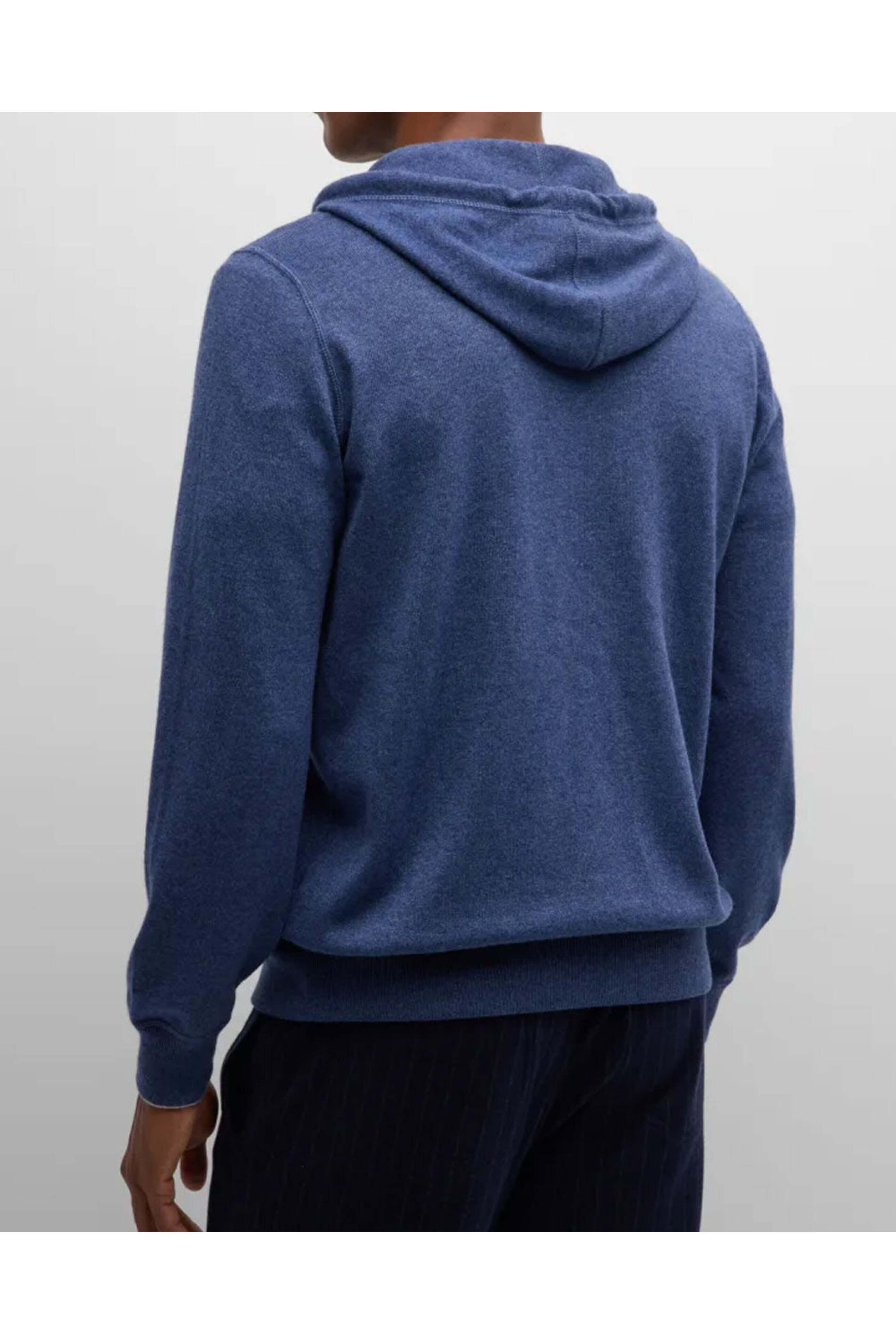 Brunello Cucinelli - Navy Cashmere Full Zip Hoodie