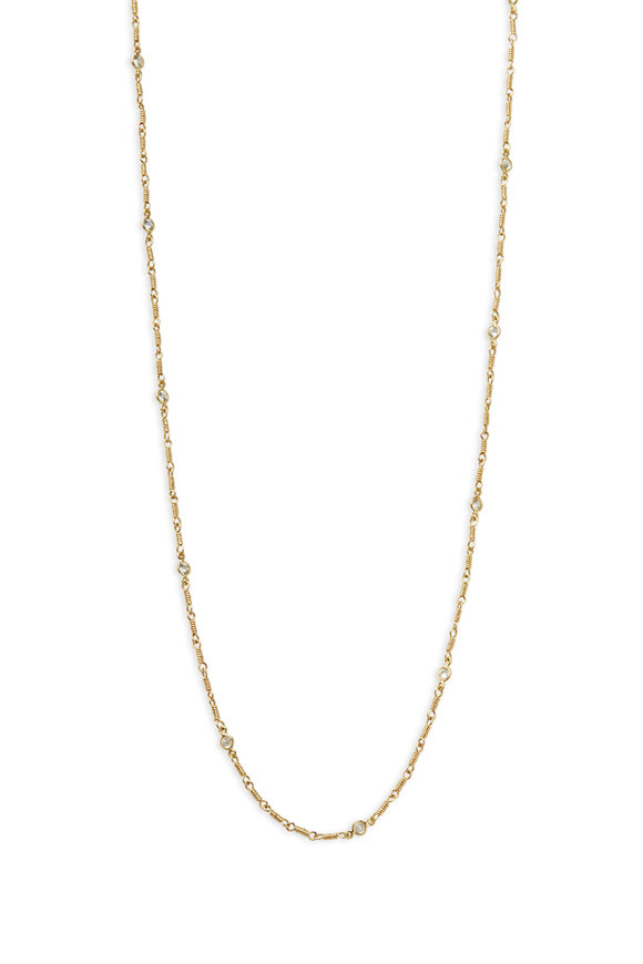 Temple St. Clair - 18K Yellow Gold White Sapphire Karina Necklace
