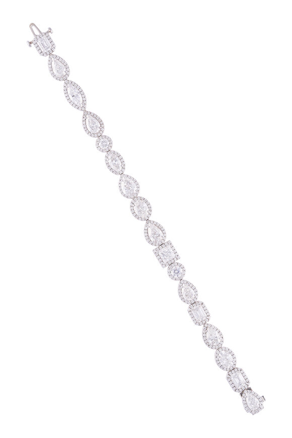 Lowy & Co 18k White Gold Diamond Bracelet