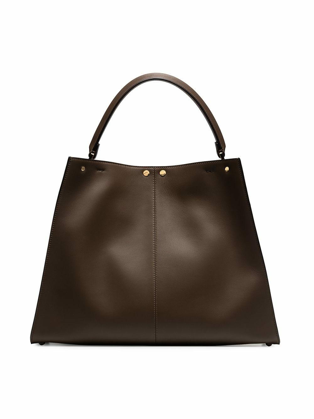 Fendi - Peekaboo X-Lite Brown Leather Large Tote