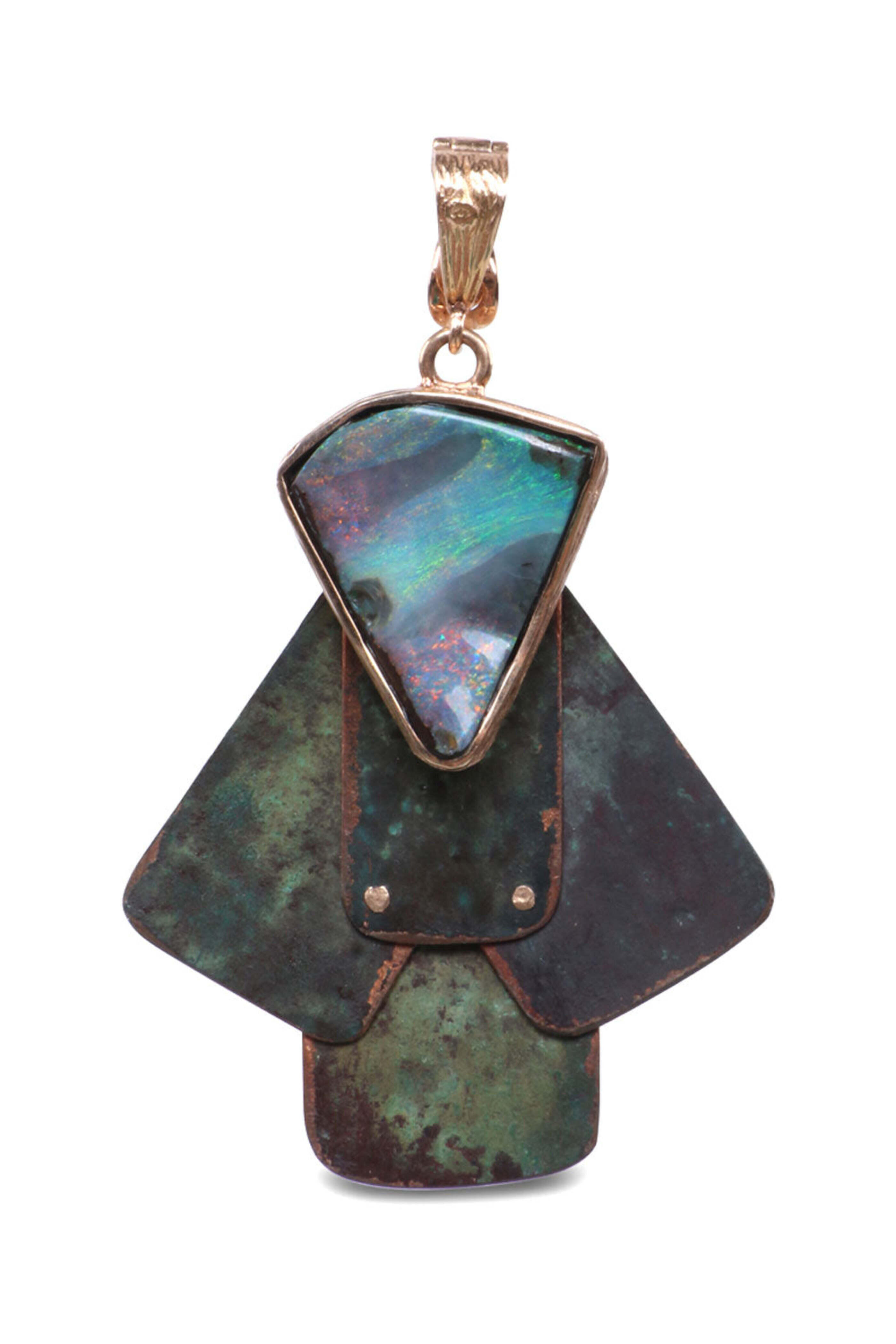 K. Brunini Jewels - Opal Brutalist Pendant