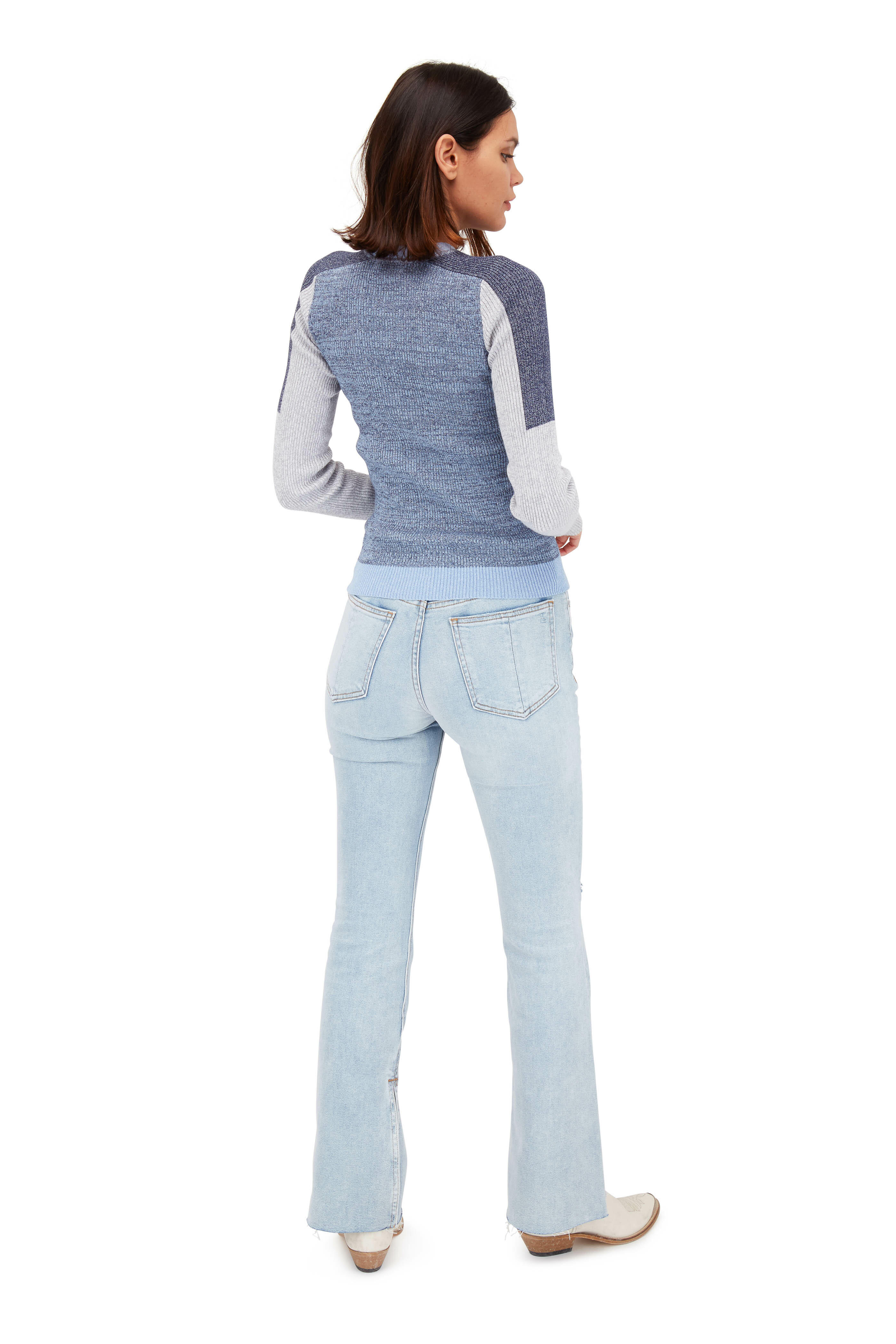 High-rise flared jeans in blue - Nina Ricci