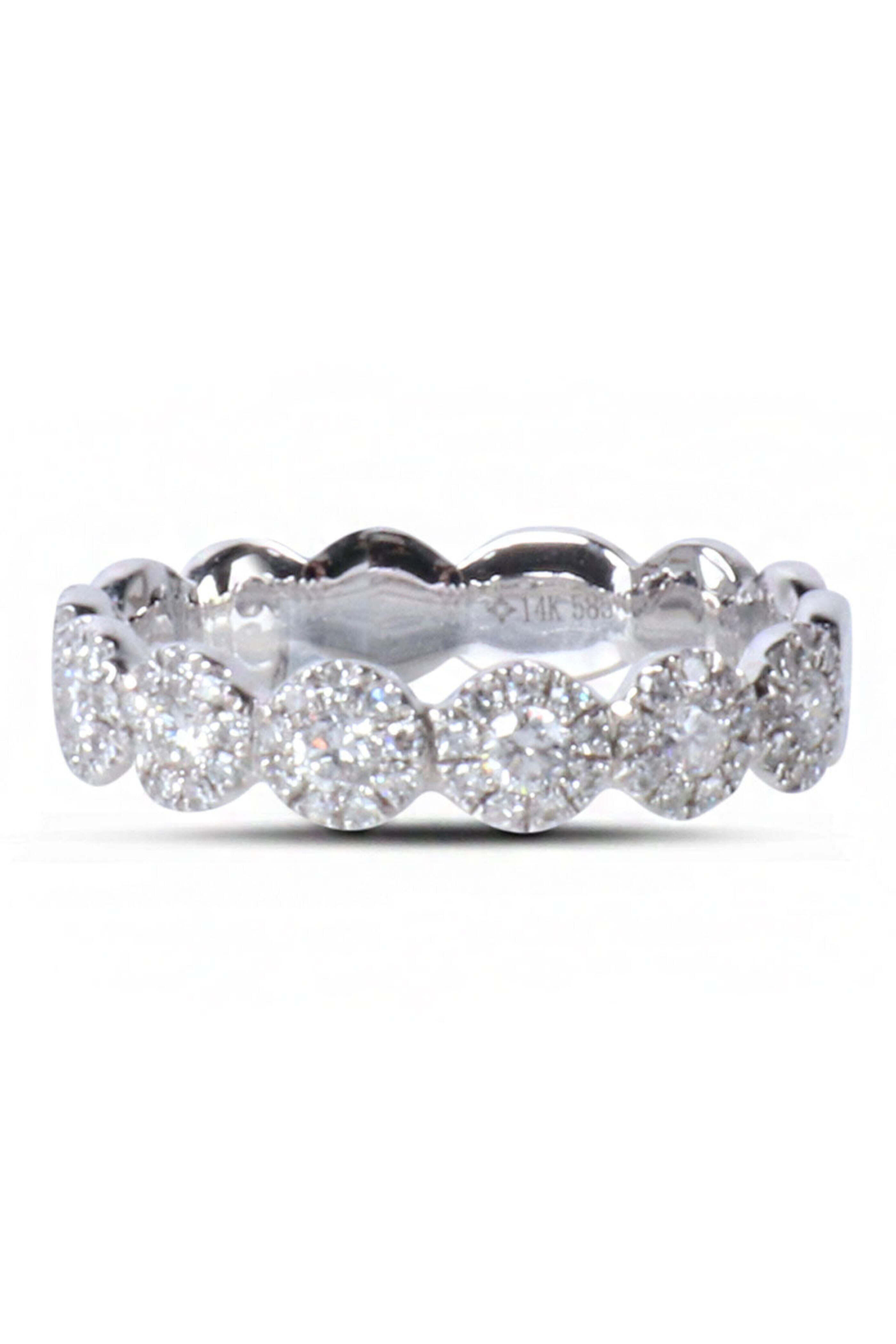 Kai Linz - Pavé Diamond Disc Ring